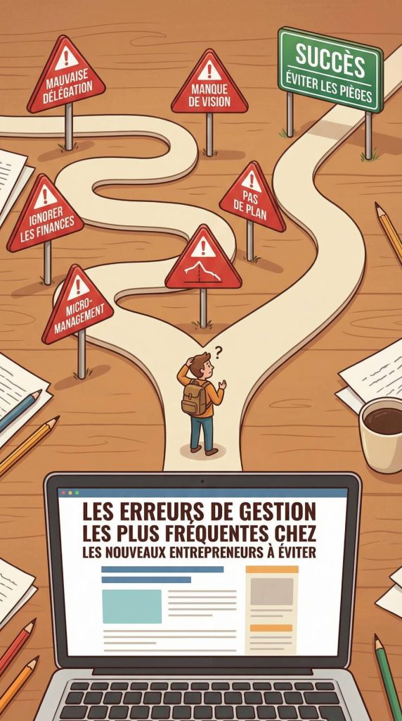 Les erreurs de gestion les plus fréquentes chez les nouveaux entrepreneurs à éviter