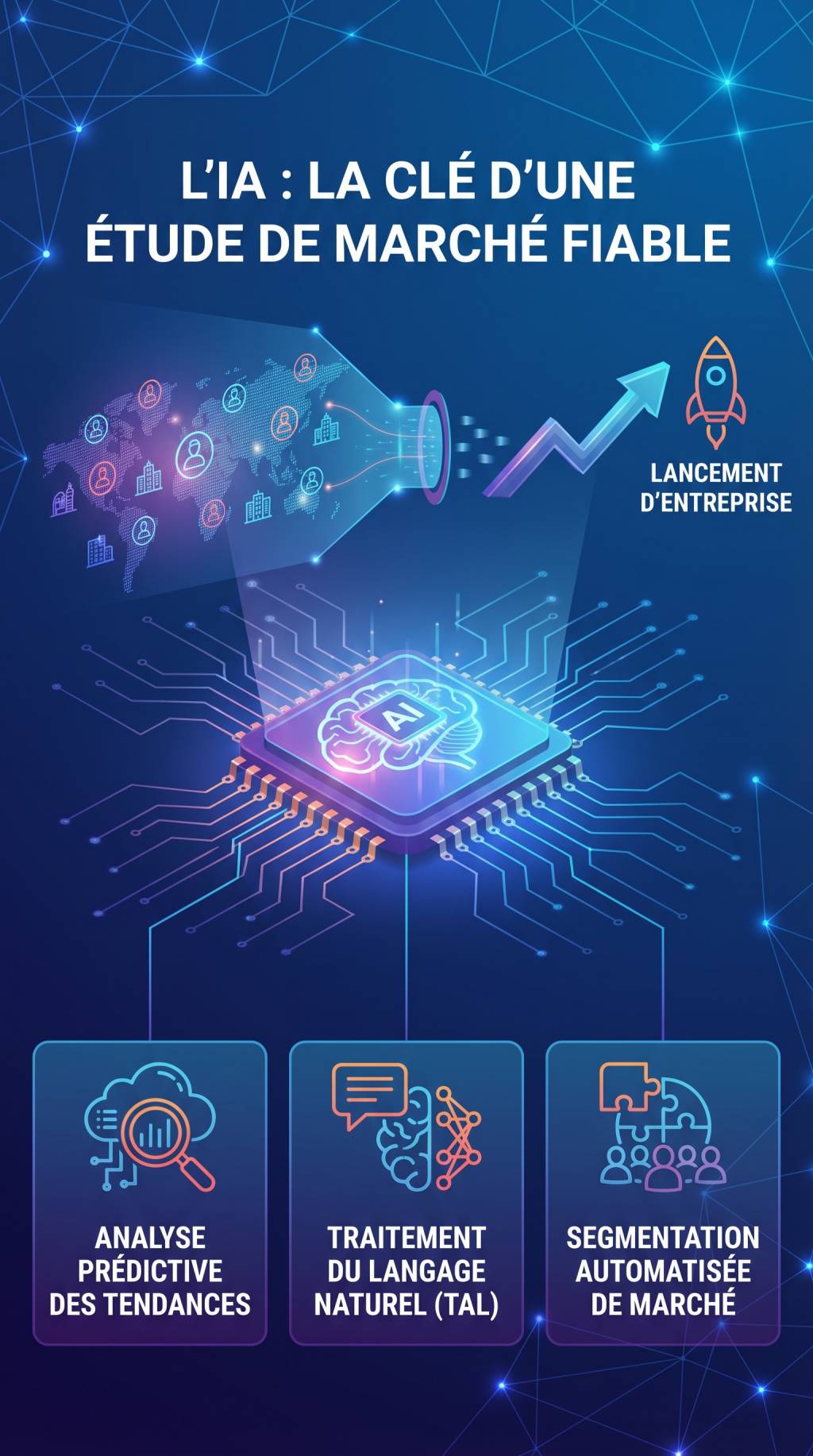 Comment l&rsquo;IA permet de faire une étude de marché fiable pour lancer son business, quelles sont les meilleures solutions
