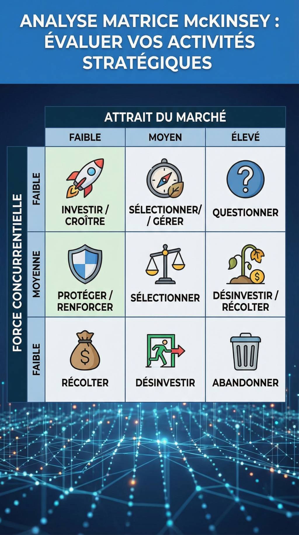 Analyse matrice mckinsey : comment évaluer vos activités stratégiques
